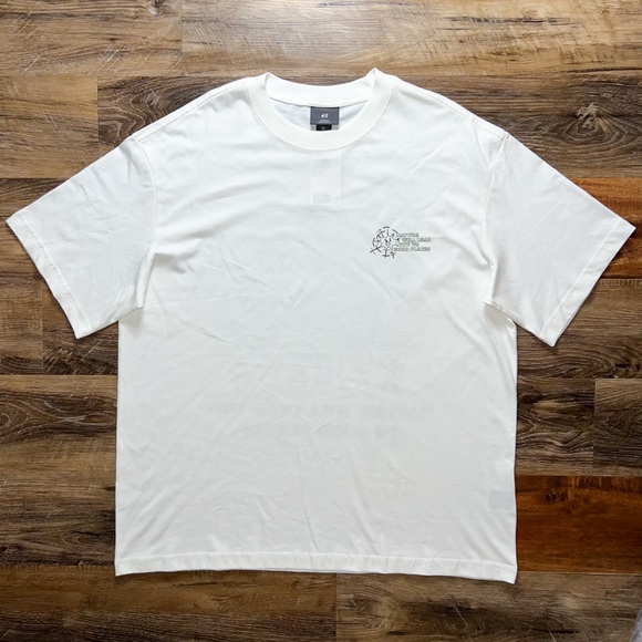 H&M “Nature Will Lead You To Good Places” Loose Fit Graphic T-Shirt, Size L - Picture 9 of 10